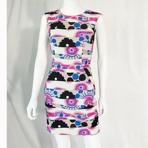 Milly geometric print mod style mini dress (size 6)